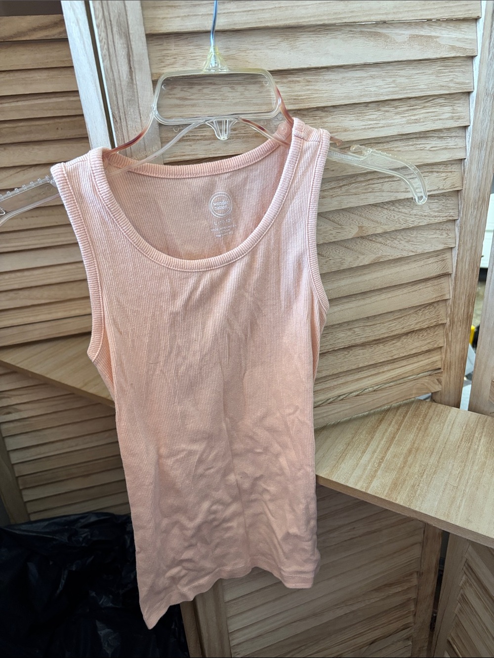 Wonder Nation Sleeveless Ribbed Tank Top Large